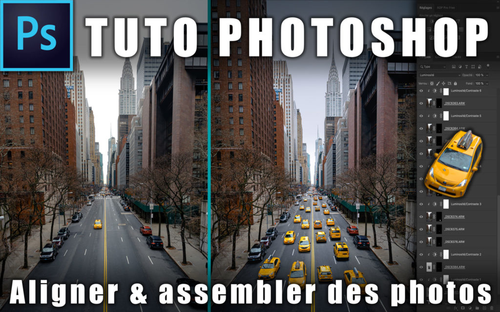 Image illustrant l'article "Comment aligner et assembler des photos dans Photoshop" - Apprendre la retouche photo avec La photo clic par clic