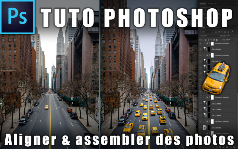 Image illustrant l'article "Comment aligner et assembler des photos dans Photoshop" - Apprendre la retouche photo avec La photo clic par clic